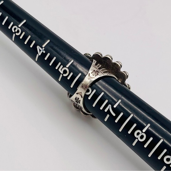 Authentic Vintage Navajo Fred Harvey Era Sterling Silver Dome Ring - Picture 14 of 16